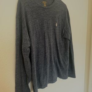 Navy/Grayish Polo Long-sleeve tee